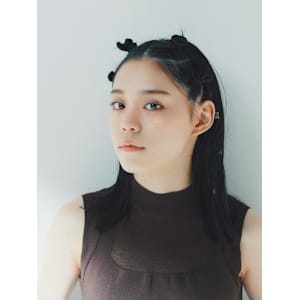 アレンジヘア　暗髪ミディアム【FIRST】鈴木宏子