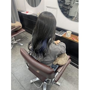 ブルーアッシュ/ブルーカラー/インナーカラー