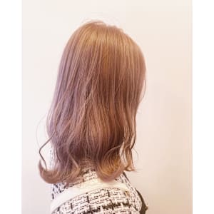 ブリーチ必須！ピンクベージュ