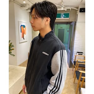 ベリーショート/ダークアッシュ/ニュアンスパーマ/栄/久屋