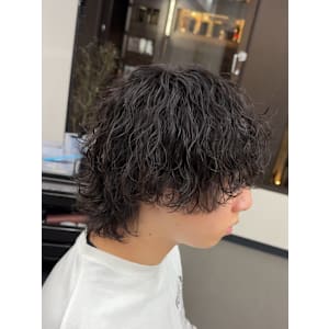 波巻きスパイラル　ミディアムウルフ