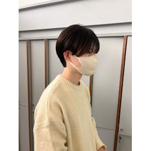 ベリーショート/ダークアッシュ/ニュアンスパーマ/栄/久屋