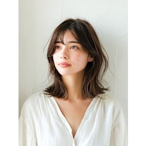 髪質改善オイルストレート/ミディアム