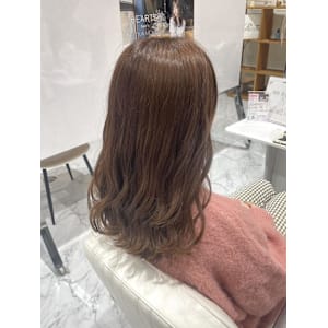 ブラウンカラー／ブリーチなしカラー