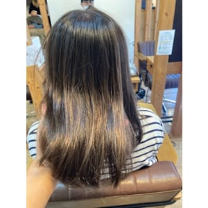 お客様髪質改善データ1481（ラベンダーグレージュ）