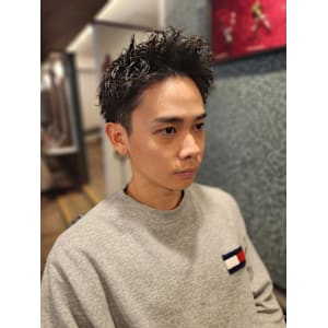 スパイキーショート - @110barbershop博多店　メンズカット/フェード/眉毛/理容室【ワンワンオー バーバー ショップ ハカタテン　メンズカット　フェード　マユゲ　リヨウシツ】掲載中