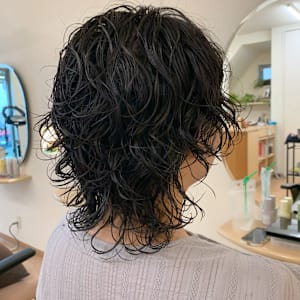 似合わせパーマ　ウルフヘア　白髪が気になる方にも◎ - 美容室かぐや姫【ビヨウシツカグヤヒメ】掲載中