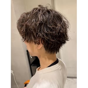 カット　カラー　メンズ　銀座　アッシュ　ブラウン　白髪染め