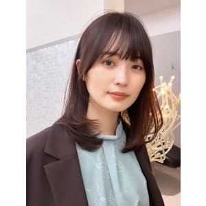 顔まわりカット/前髪/似合わせカット/レイヤーカット/銀座