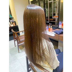 艶髪ストレート/アッシュベージュ