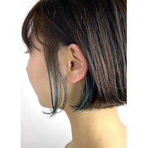 大人可愛いインナーカラー