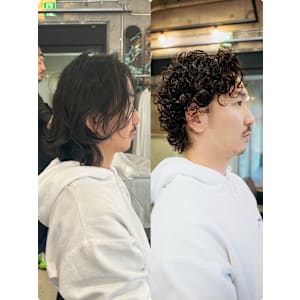 メンズロング×ウルフパーマ◎三軒茶屋 RYUKI メンズ - Bond 三軒茶屋【ボンド サンゲンヂャヤ】掲載中