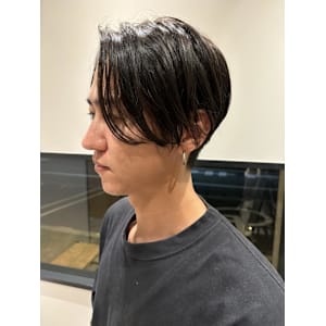 メンズセンターパート