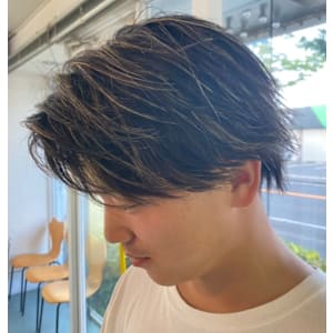 【サーフハイライト】高松　ハイライト　メンズレイヤーカット