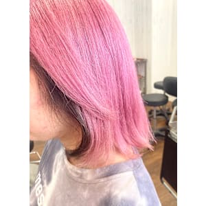 ペールピンク×インナー　ブラック