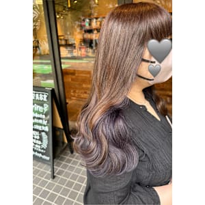 ラベンダーインナーカラー - 半個室型美容室 Sourire 博多店【ハンコシツガタビヨウシツスーリールハカタテン】掲載中