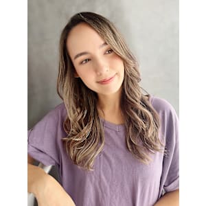 20代30代40代　透明感・ツヤ髪×かきあげリバース