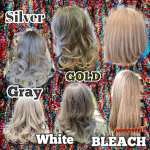 【ブリーチ】【髪質改善】ホワイトカラー　ライトナーカラー　