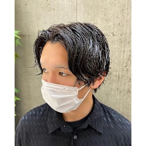 シャドウパーマ 韓国スタイル メンズカット 原宿 表参道