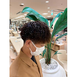 波巻きスパイラル/ツイストスパイラル/メンズパーマ/銀座