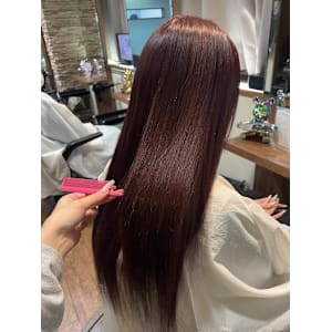 艶ボルドーカラー