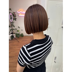 【ASSEMBLEカラー】ミニボブ透明感カラー