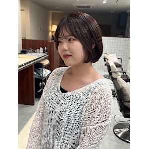 【Look at】韓国ボブレッドブラウン