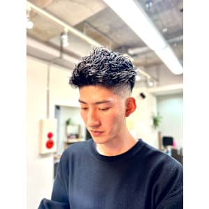 横浜/フェード/パーマ/スパイラルパーマ/ショート