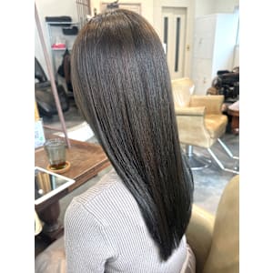 オリーブカラー×縮毛矯正 髪質改善/10代20代30代/仙台