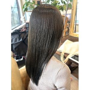 オリーブカラー×縮毛矯正 髪質改善/10代20代30代/仙台