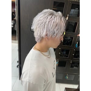 メンズ/ホワイトシルバー/ハイトーン/池袋/池袋東口