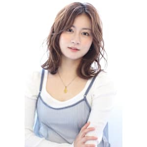 20代30代40代/大人かわいい/外はねミディ