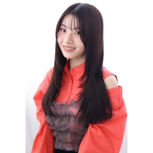 20代30代韓国風小顔レイヤーカット/シースルーバング