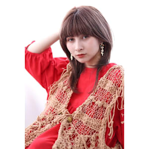 20代30代40代ウルフヘアレイヤーカットマッシュバング