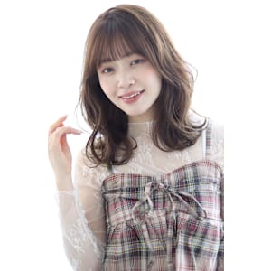 小顔顔まわりカット×ネビージュ×20代30代40代