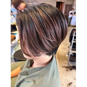 骨格補正カット/大人ボブ/前下がりボブ/美シルエット