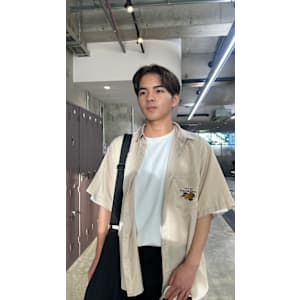 メンズセンターパート