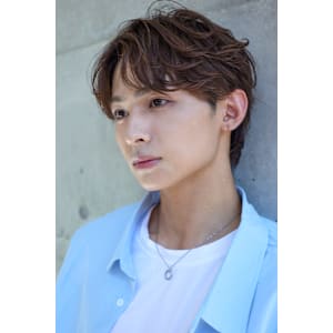 シャドウパーマニュアンスマッシュ緩めパーマ