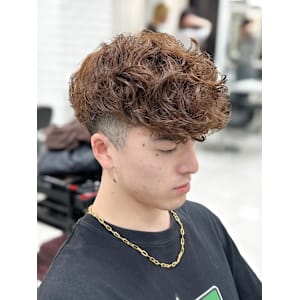 ブラウンスペインカールスパイラルパーマ