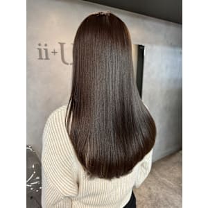 グレージュ　透明感カラー　艶髪