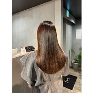 グレージュ　透明感カラー　艶髪