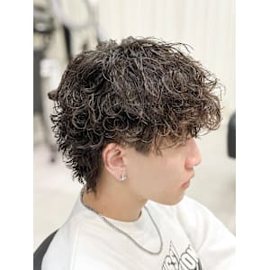 ウルフ波巻きスパイラルパーマ