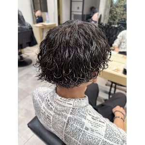 波巻きウェーブパーマ