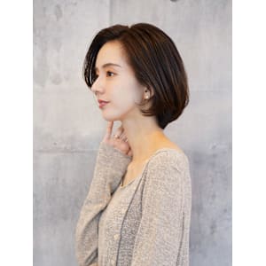 大人グラデーションボブ/ひし形シルエット/清澄白河/森下