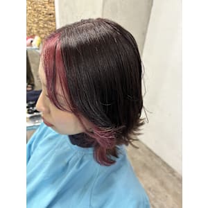 インナーカラー/ピンクカラー/フェイスフレーミング/池袋