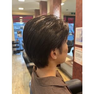 ツーブロックセンター分け