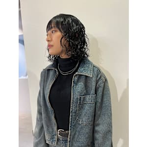 ウルフパーマ/レイヤーパーマ/黒髪パーマ