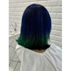 ブルー×エメラルドグリーン＊まゆ