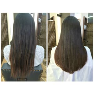 縮毛矯正＋トリートメントで髪質改善