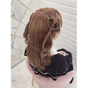 編み込みハートハーフツイン＊まゆ
